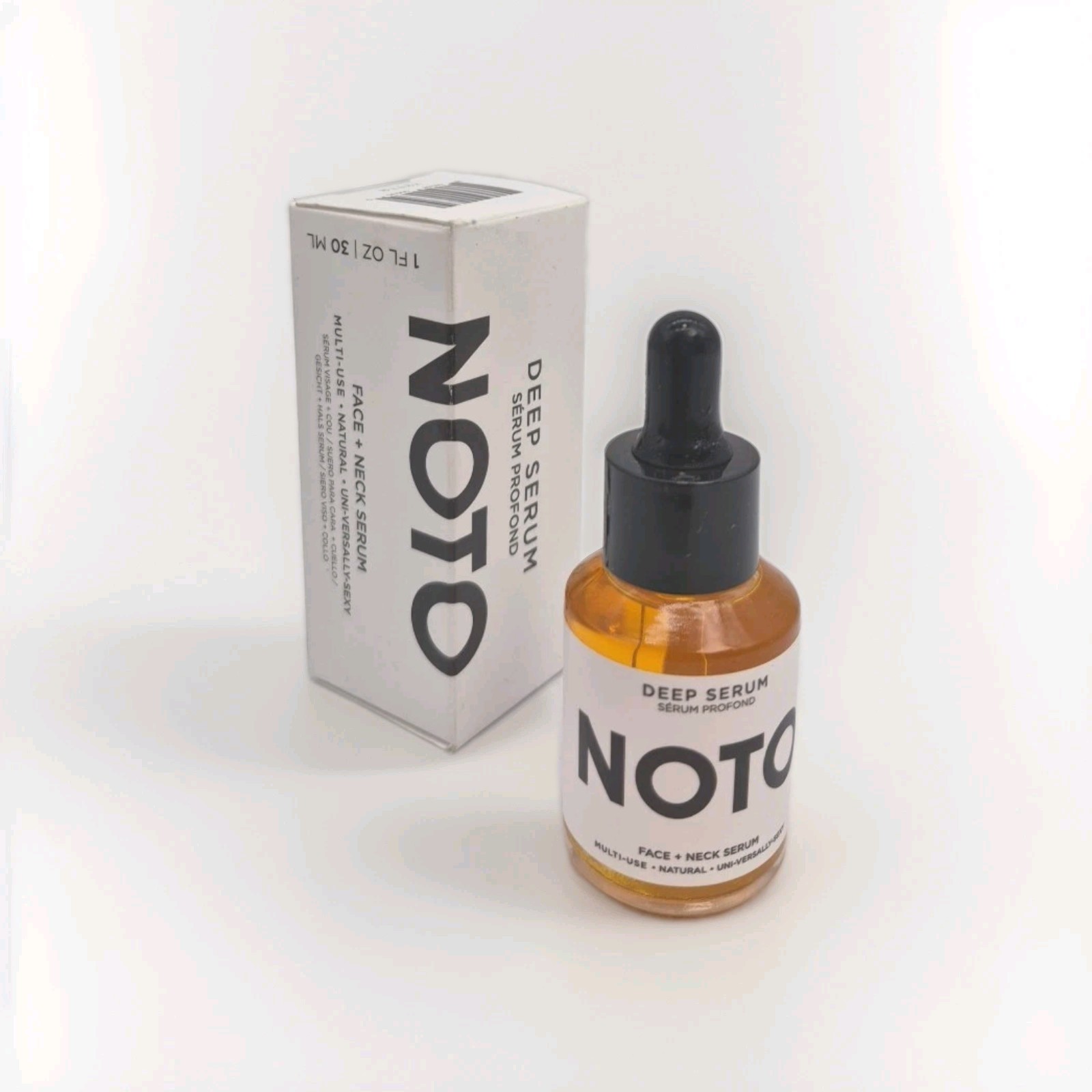 Noto Deep Serum 1 oz/30 ml NIB Face+Neck Hydrating Facial Oil Serum