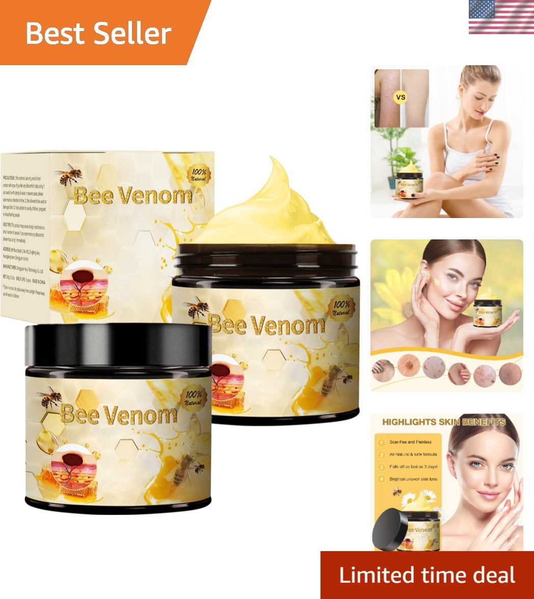 Ultimate Moisturizing Bee Venom Cream – Unscented and Easy to Use (2 Bottles)