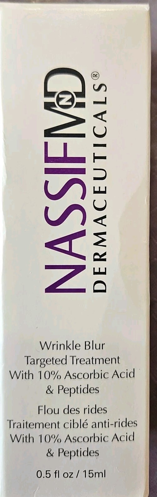 NASSIF MD DERMACEUTICALS Wrinkle Blur Target Treatment Peptides .5 oz 15 ml New