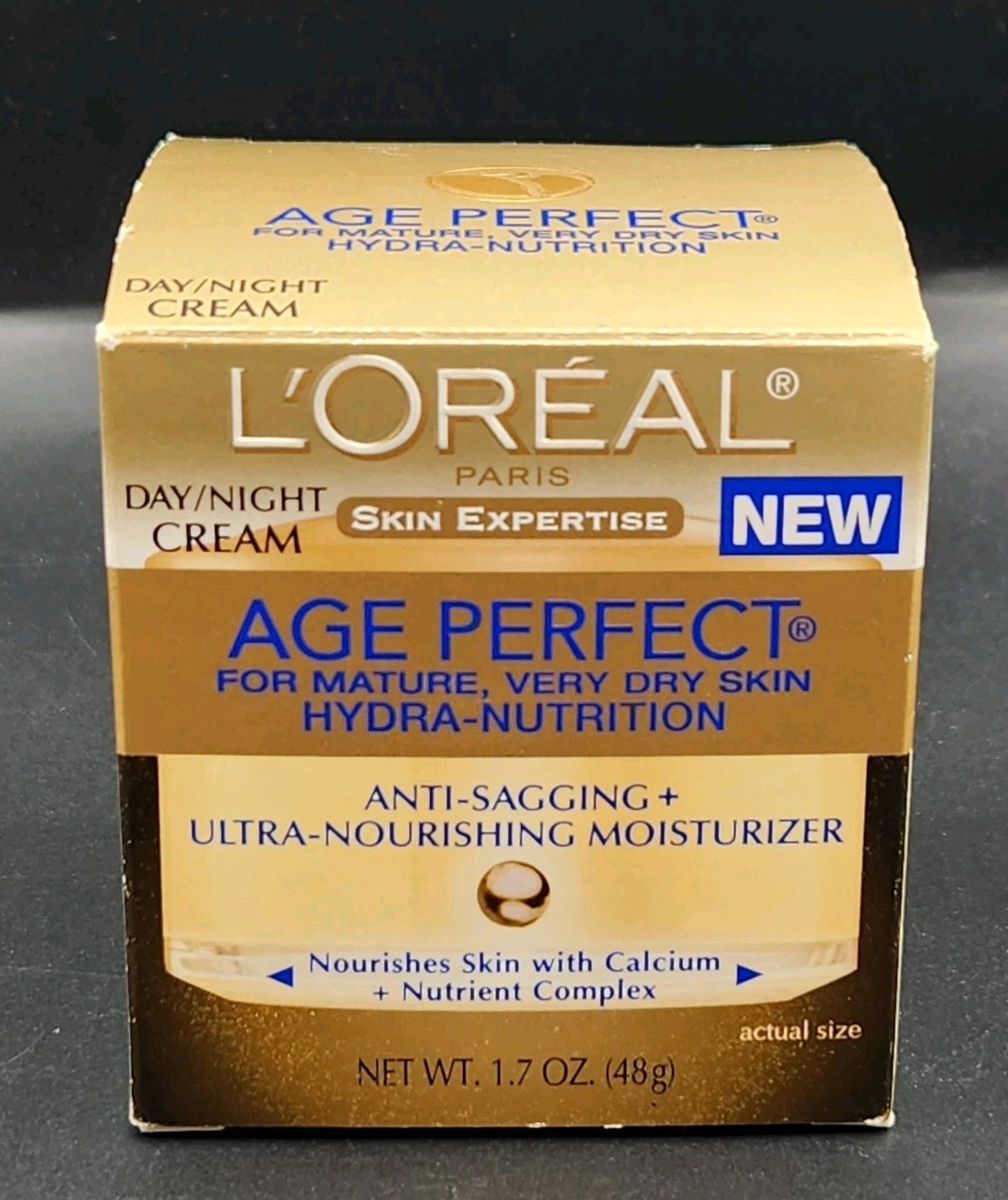 Loreal Age Perfect Day Night Cream Anti Sagging Dry Skin Moisturizer 1.7 oz NEW