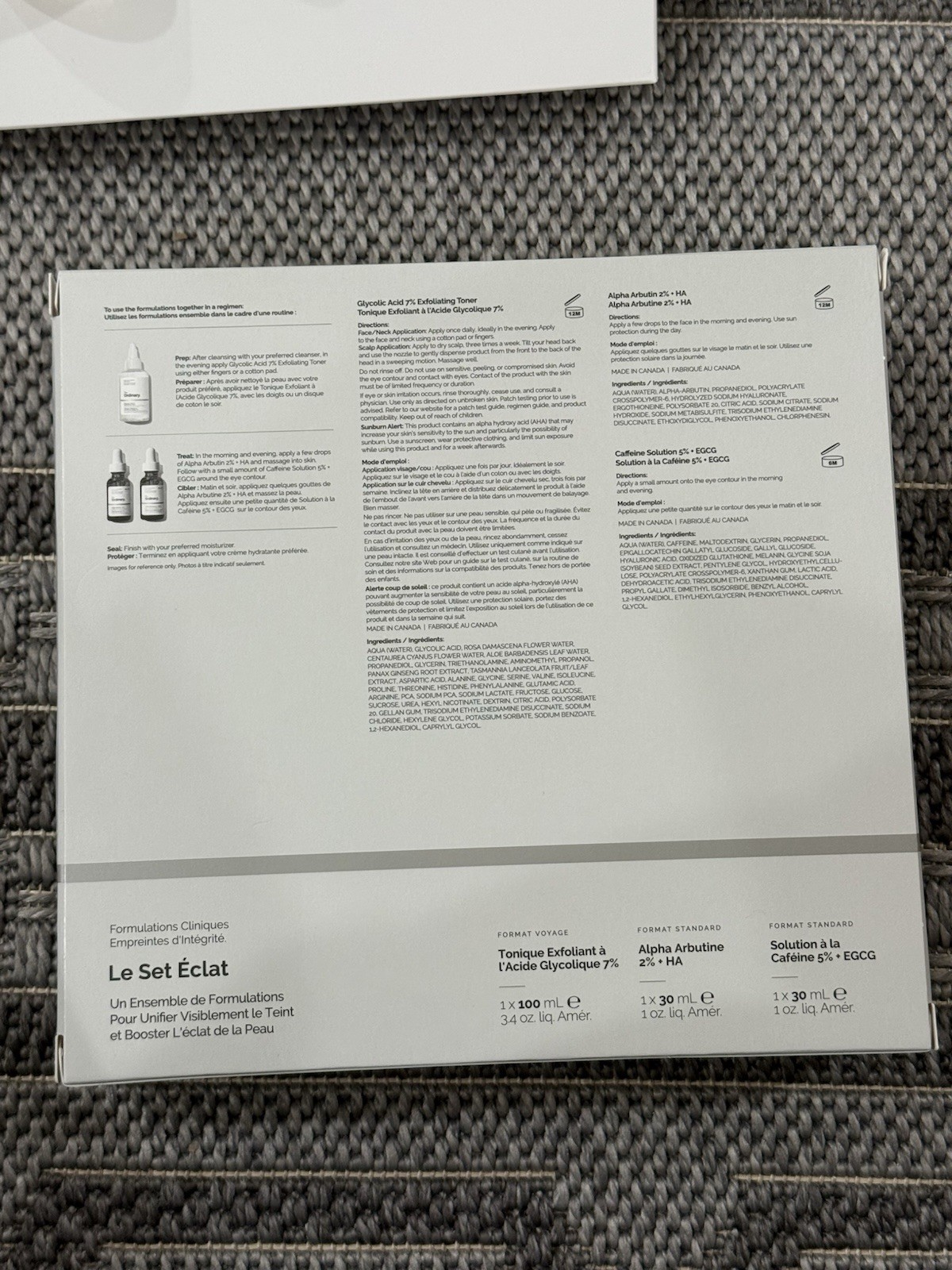 The Ordinary The Bright Set, 3-Step Regimen for Radiant, Even Skin Tone with