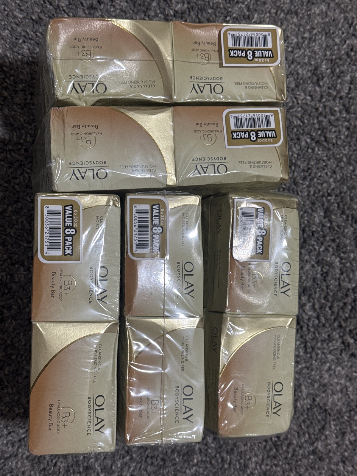 Lot Of 40 Olay Bodyscience Cleansing & Moisturizing Feel B3+ Hyaluronic Acid Bar