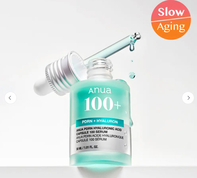 Anua PDRN Hyaluronic Acid 100 Serum 30ml Collagen Slow Aging Glow K-Beauty