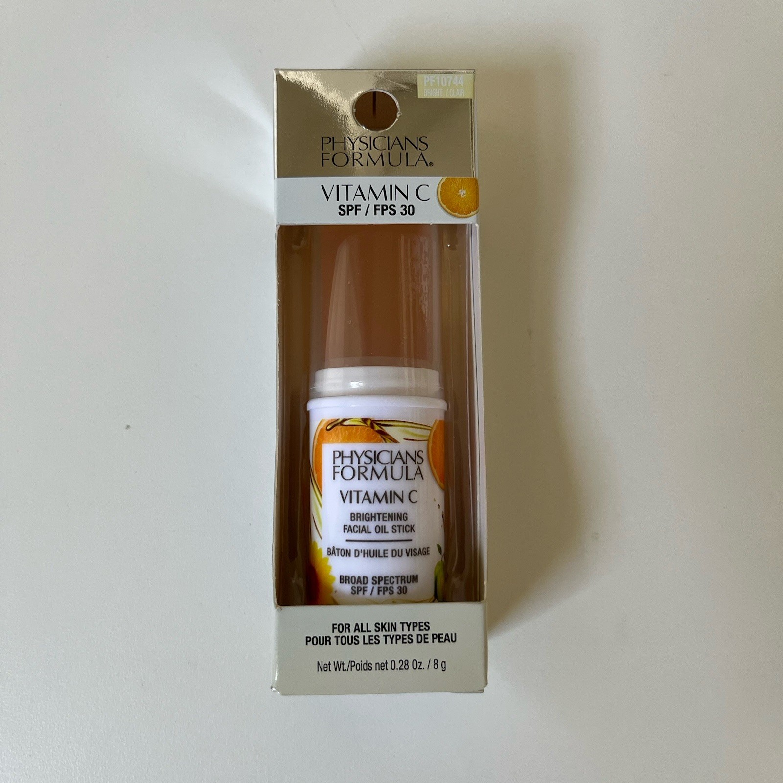 PHYSICIANS FORMULA Vitamin C Brightening Facial Oil Stick, SPF 30 , #PF10744 NEW