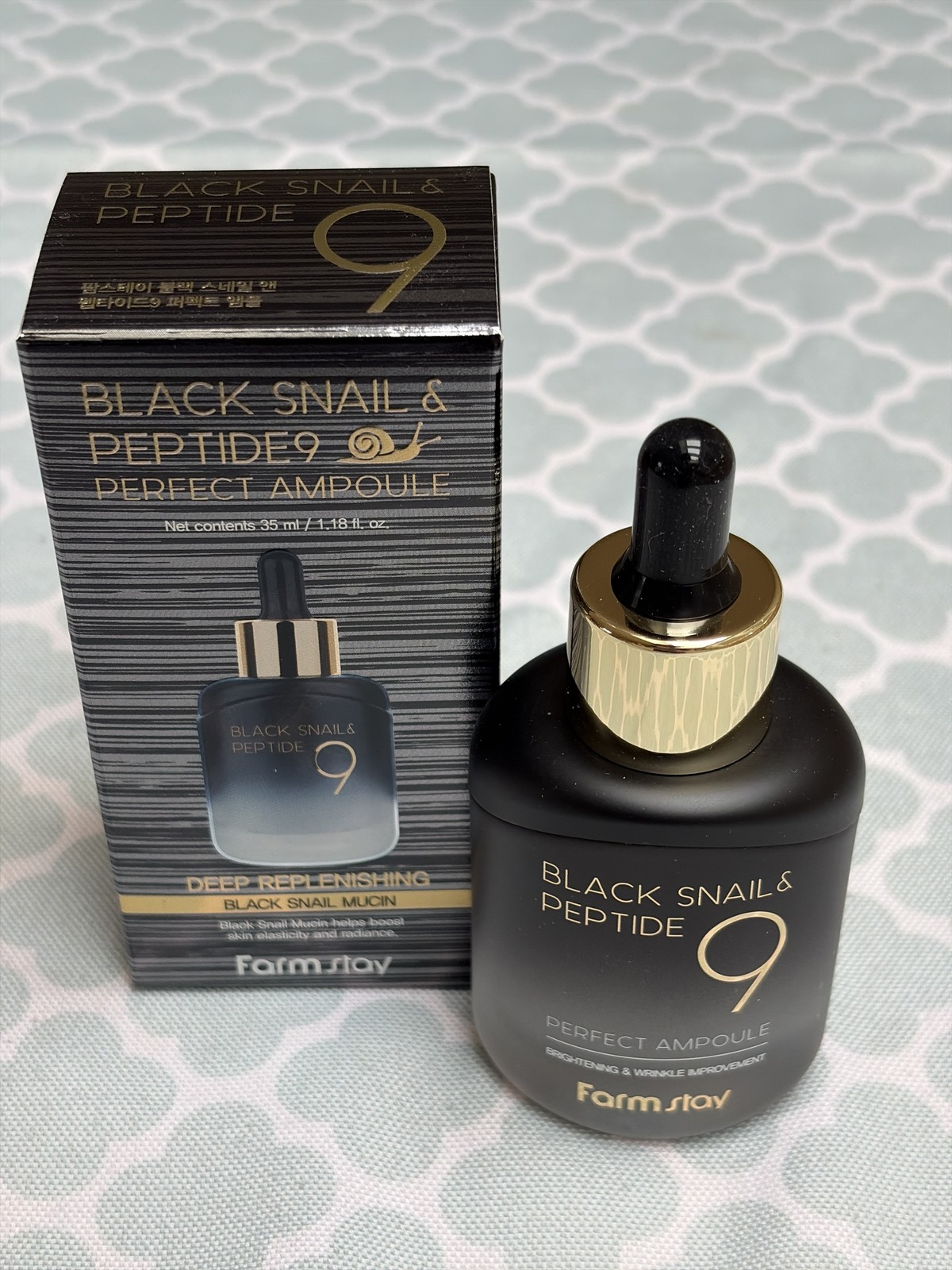 FarmStay Black Snail Peptide9 Perfect Ampoule 35ml Exp 06/27