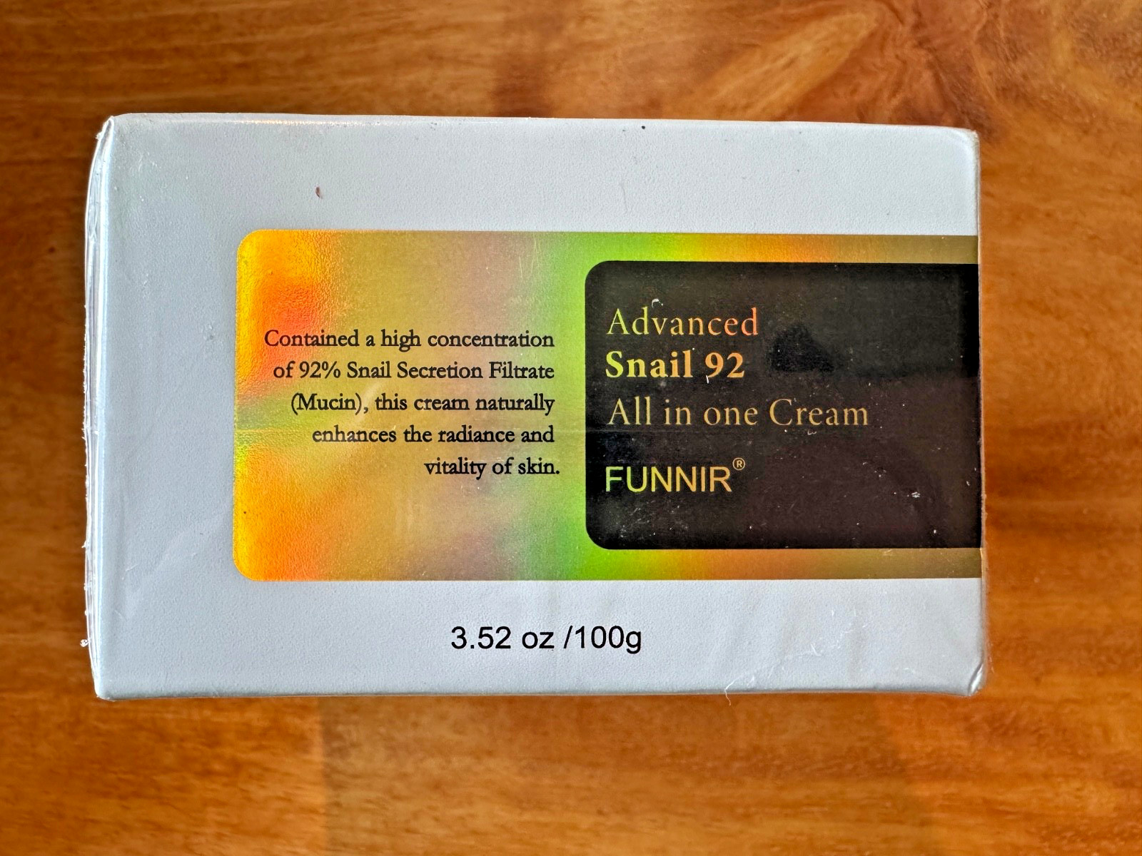 New & Sealed Advanced Snail 92 All in One Cream 100g – Hydrating & Repairing