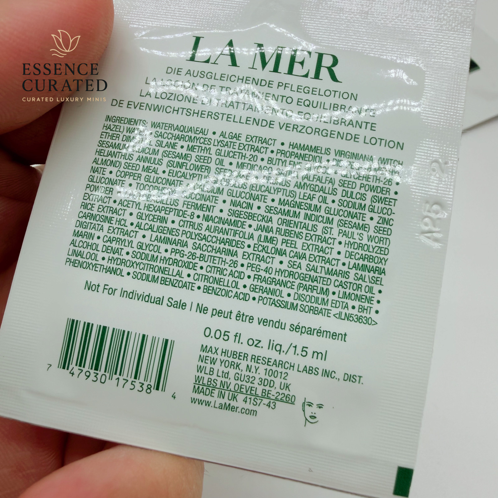 10x La Mer Balancing Treatment Lotion 0.05oz Samples E55 EXP 2028