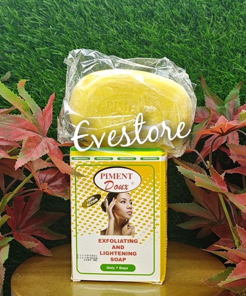 X 1 soap Piment-D exfoliating & lightening soap 💯 ACTION 230g. 7 DAYS ACTION