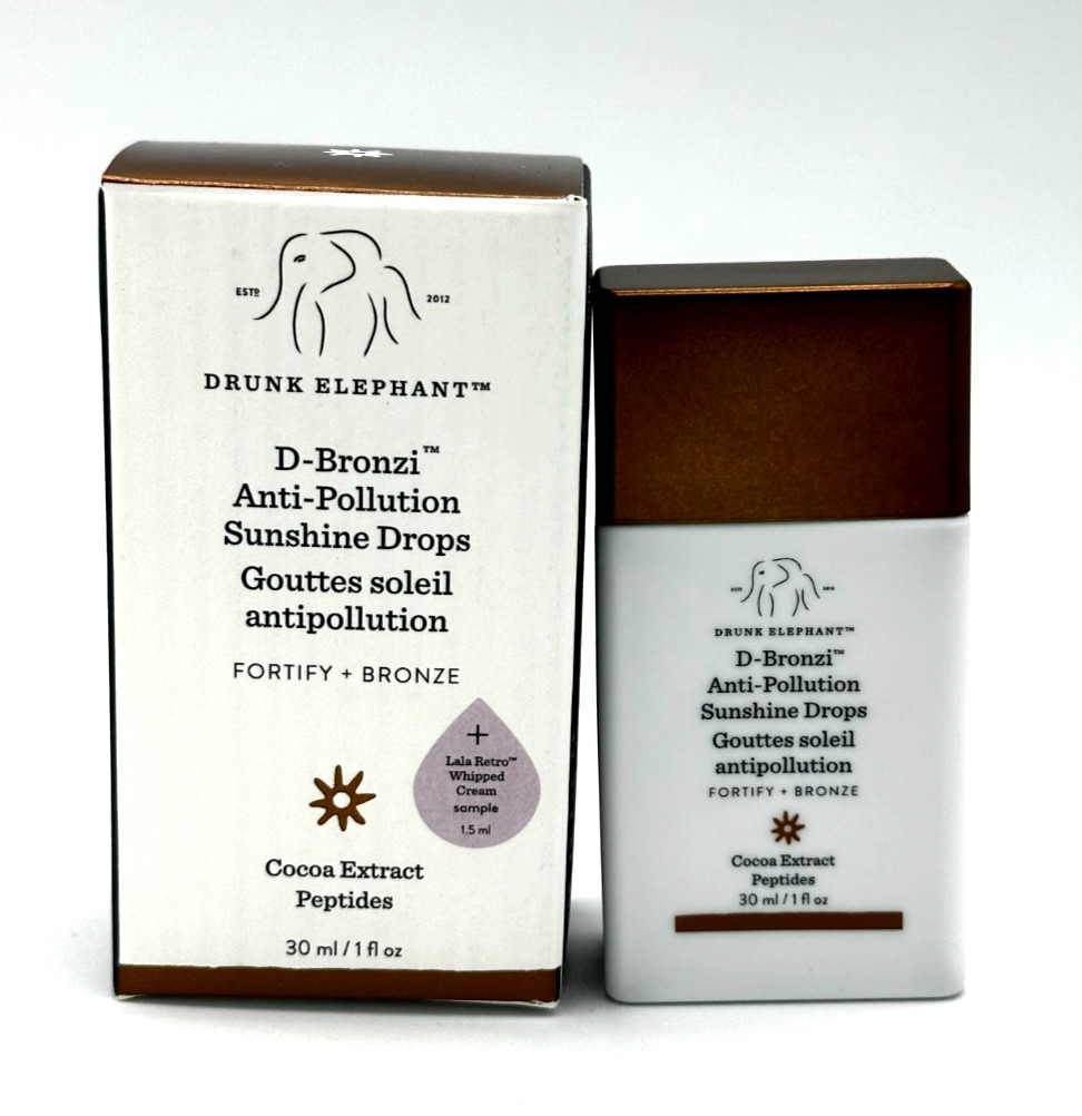 Drunk Elephant D Bronzi Anti Pollution Sunshine Drops ~ Size 30 ml / 1 oz ~