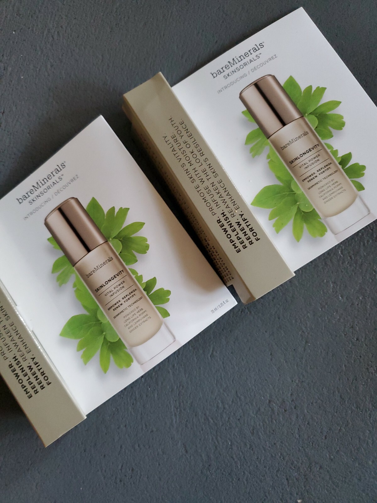 2X BareMinerals Skin Longevity Vital Power Infusion Serum 7.5mlx2= 15ml Total