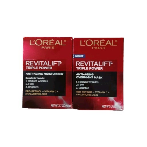 L’Oreal RivitaLift TriplePower Anti-Aging Moisturizer 1.7 oz. Regular And Night