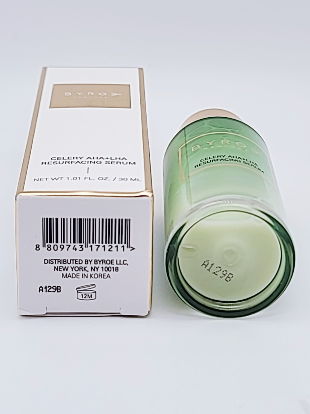 Byroe Celery AHA + LHA Resurfacing Serum 1fl.oz. Full Size