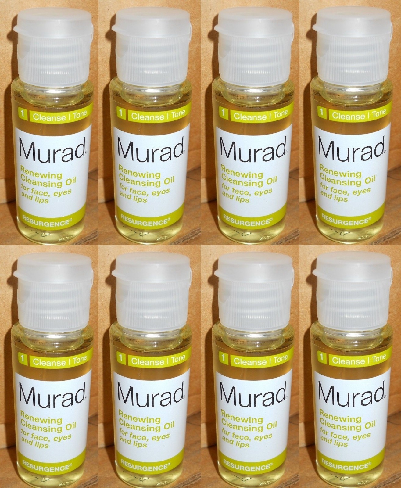 8-Murad Renewing Cleansing Oil for Face Eyes & Lips 1 oz x 8