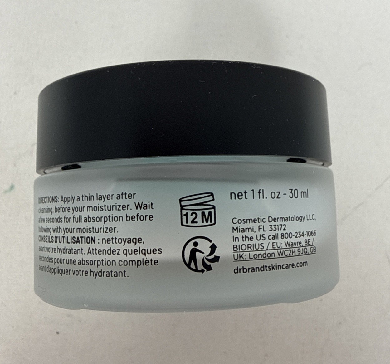 Dr. Brandt Lab Hydraglass Prep Serum Gel 1 oz / 30 mL NIB CJ#103