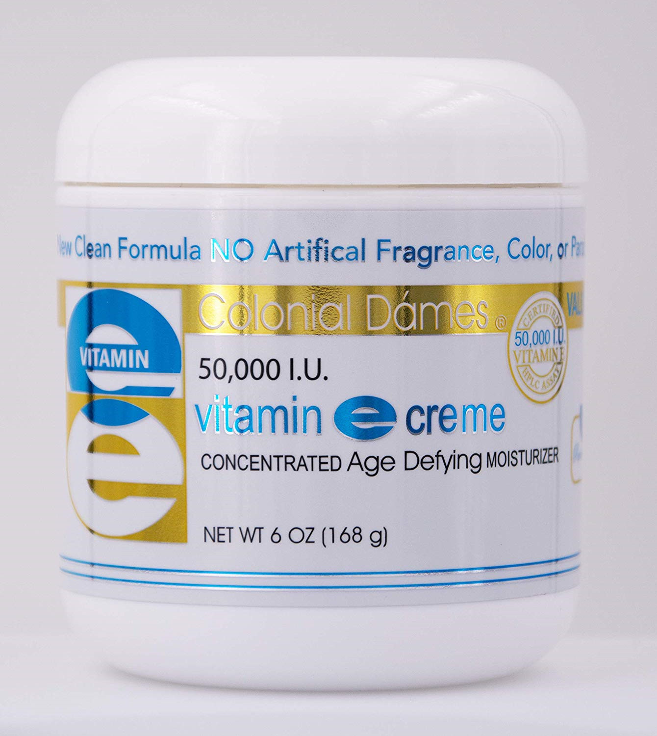 Colonial Dames VALUE SIZE Vitamin E Cream , Skin Care Product ,50,000 I.U. 6 oz