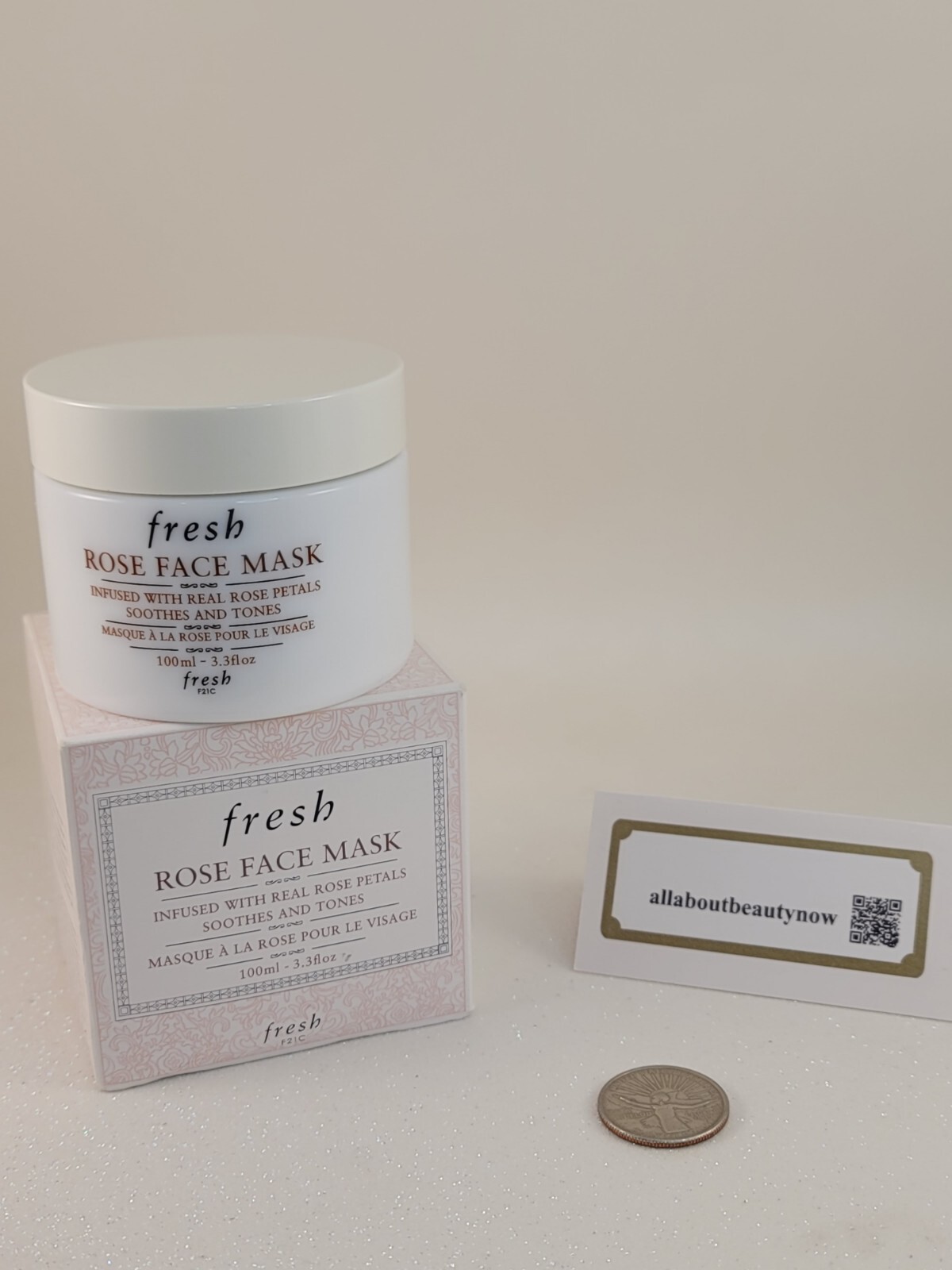 Fresh Rose Face Mask Soothes & Tones 3.3 fl oz Full Size BNIB SEALED