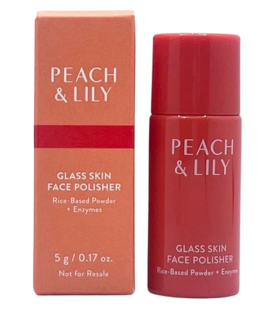 Peach & Lily Glass Skin Face Polisher .17 oz MINI Travel Size NEW IN BOX