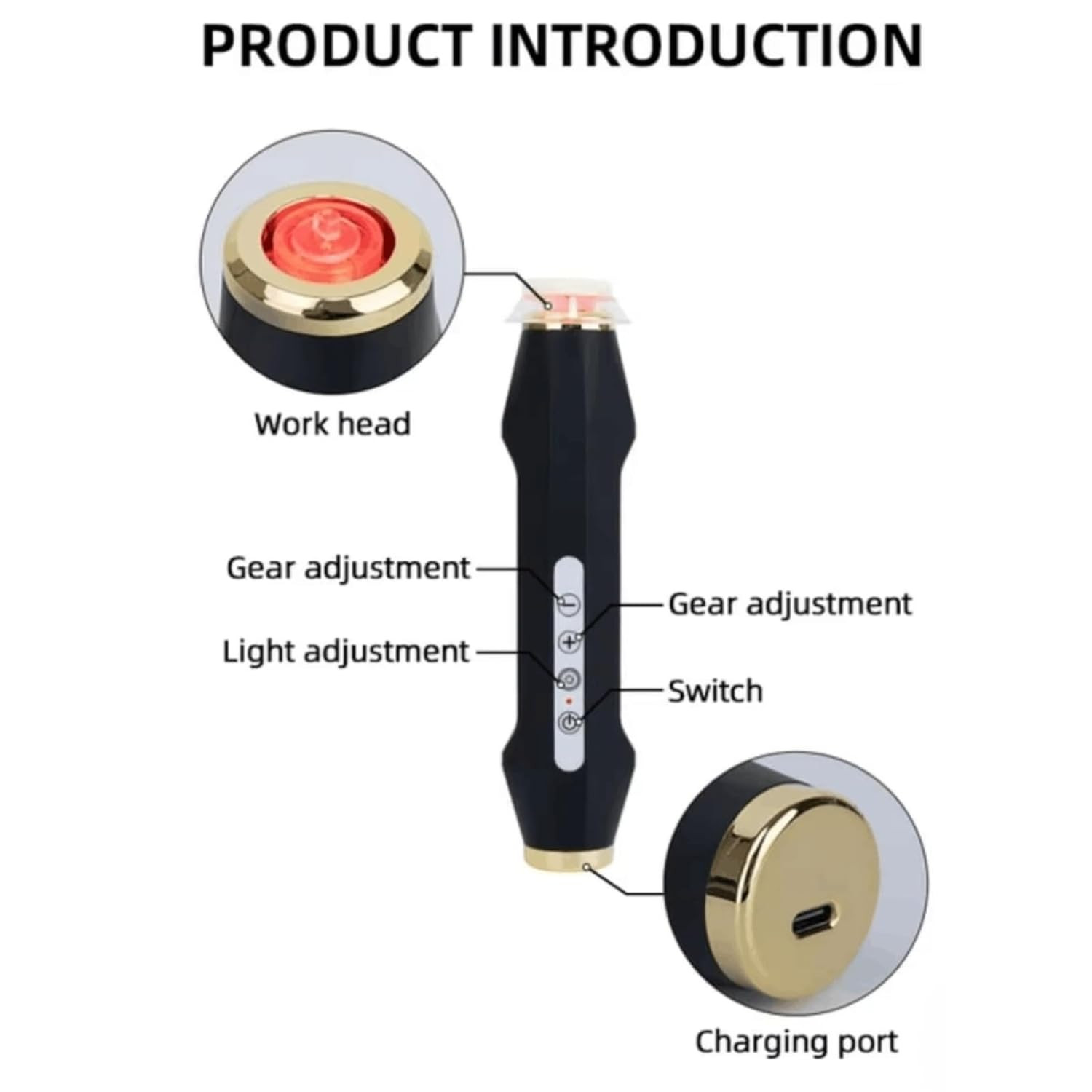 Wireless Beauty Bubble Pen Face & Neck Massager, Refresh Your Skin with Gentle V