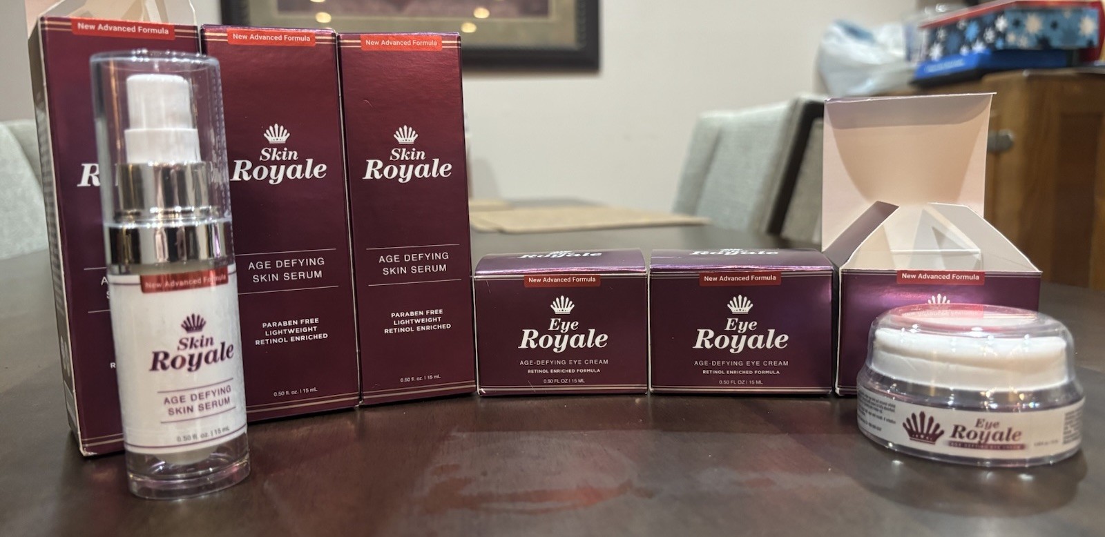 Skin Royale Age Defying Skim Serum (3), Eye Royale Age Defying Eye Cream (3) LOT