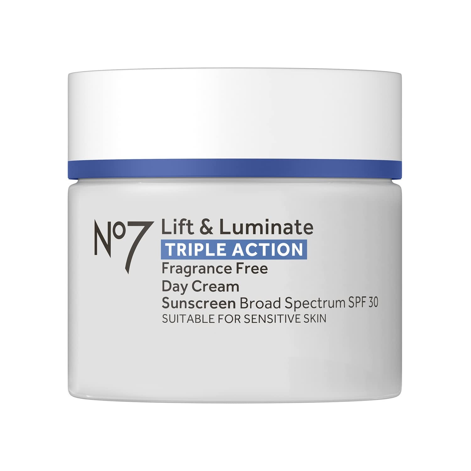 Lift Luminate Triple Action Face Cream Fragrance Free Moisturizer SPF 30 1.69 Oz