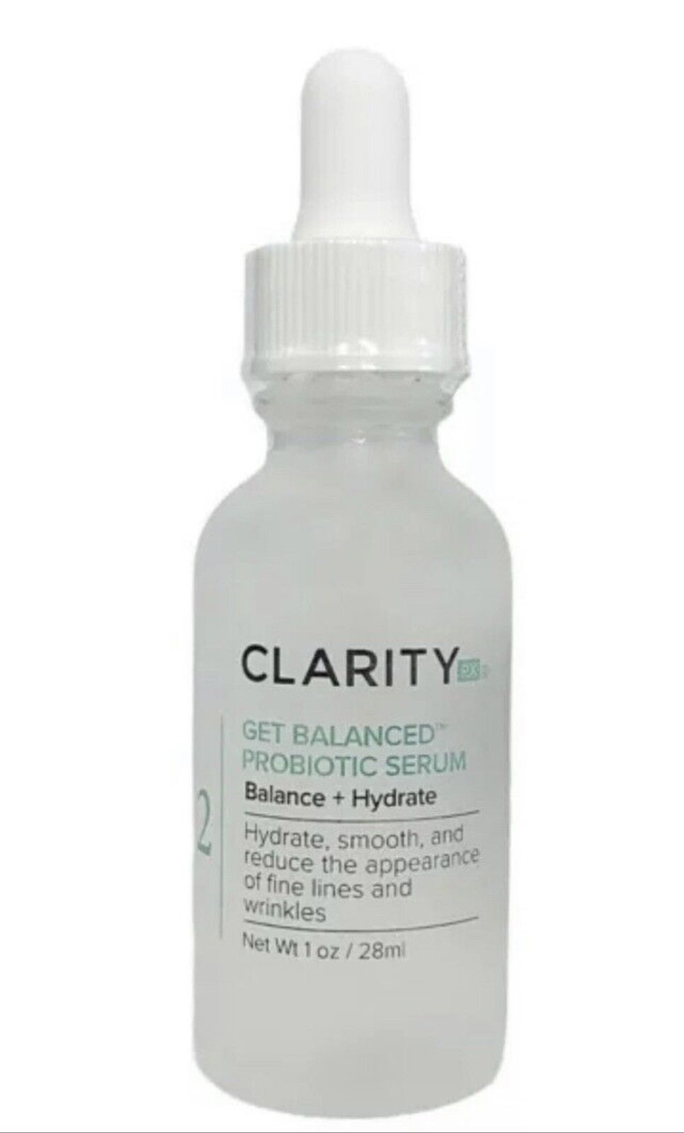 Clarity Rx Get Balanced Probiotic Serum Balance+Hydrate ~Wrinkle Reducer 1oz NEW