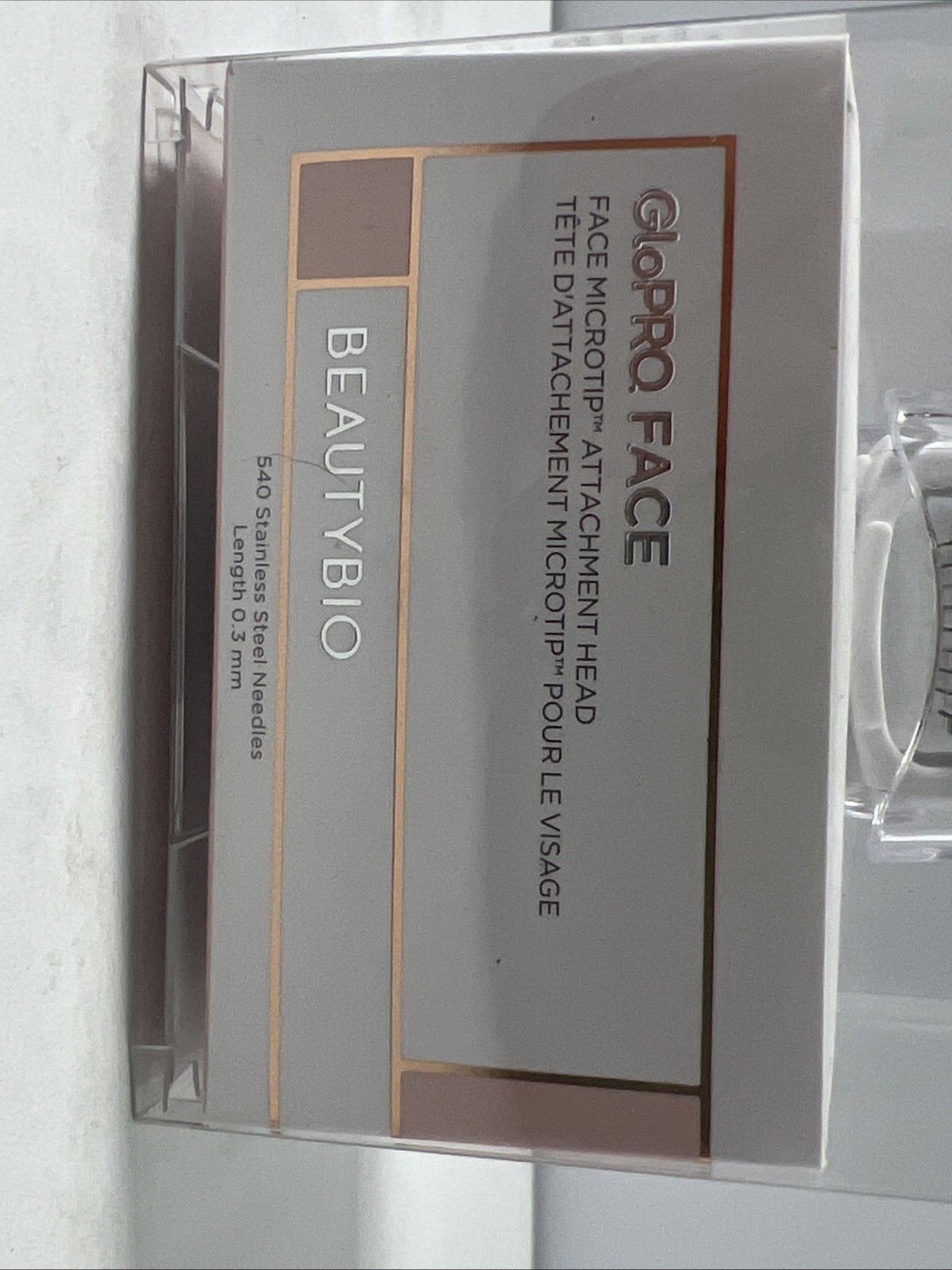 BeautyBio GloPRO Face Attachment Head! NEW! 540 Stainless Steel Needles 0.3mm