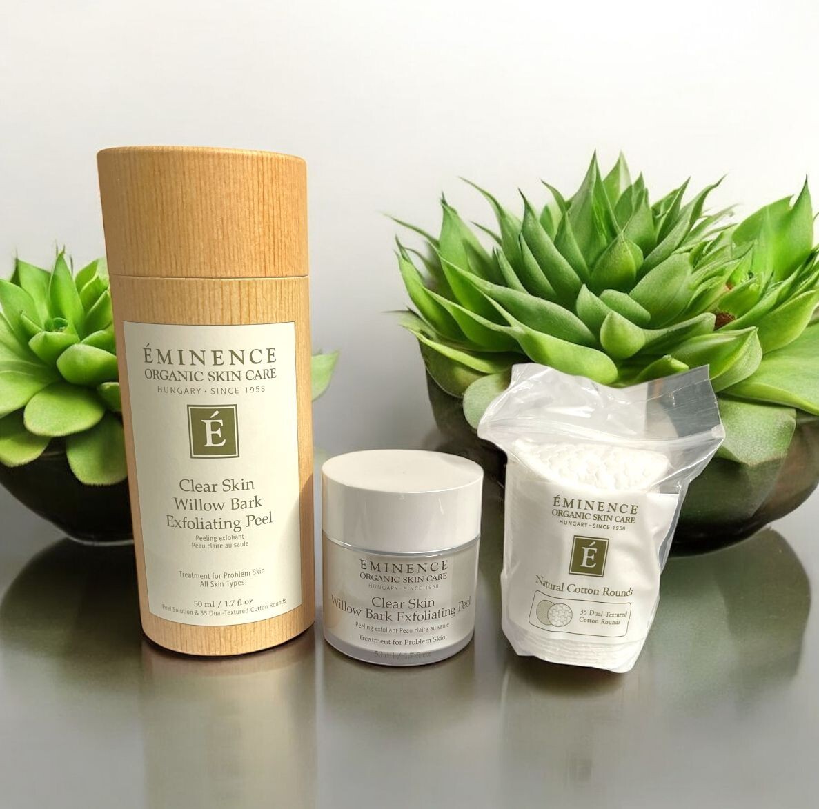 Eminence Clear Skin Willow Bark Exfoliating Peel 1.7 Oz 1Day Shipping