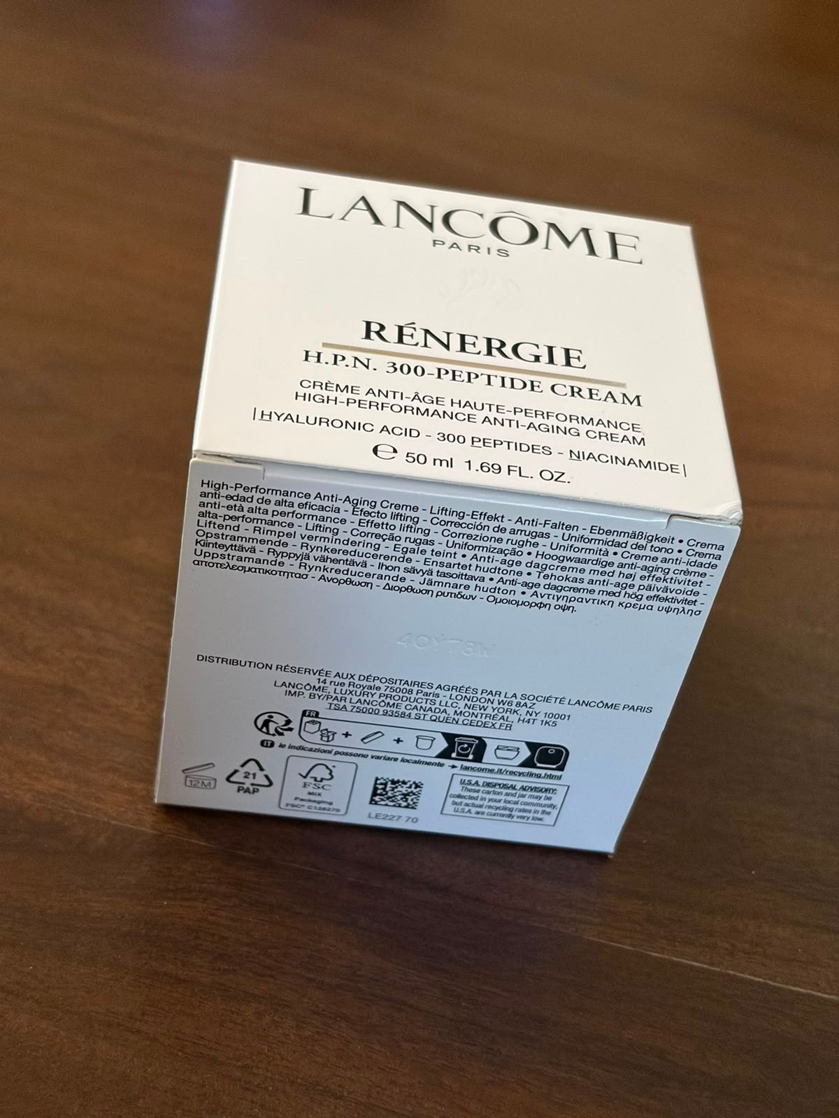Lancome Renergie HPN 300 Peptide Cream – 1.69 oz / 50ml New & Sealed