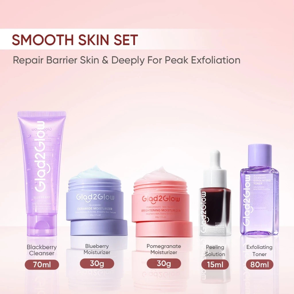Glad2glow 2IN1 Aha Bha Pha Intensive Peeling Solution Serum Essence Glowing Skin