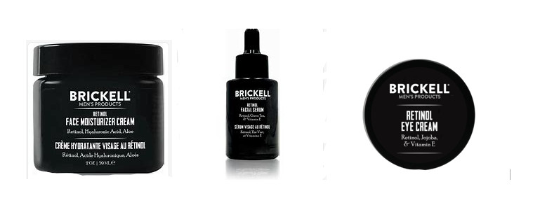 Brickell Men’s Retinol 3 item bundle, Serum-Mositurizer & Eye Cream. New in Box
