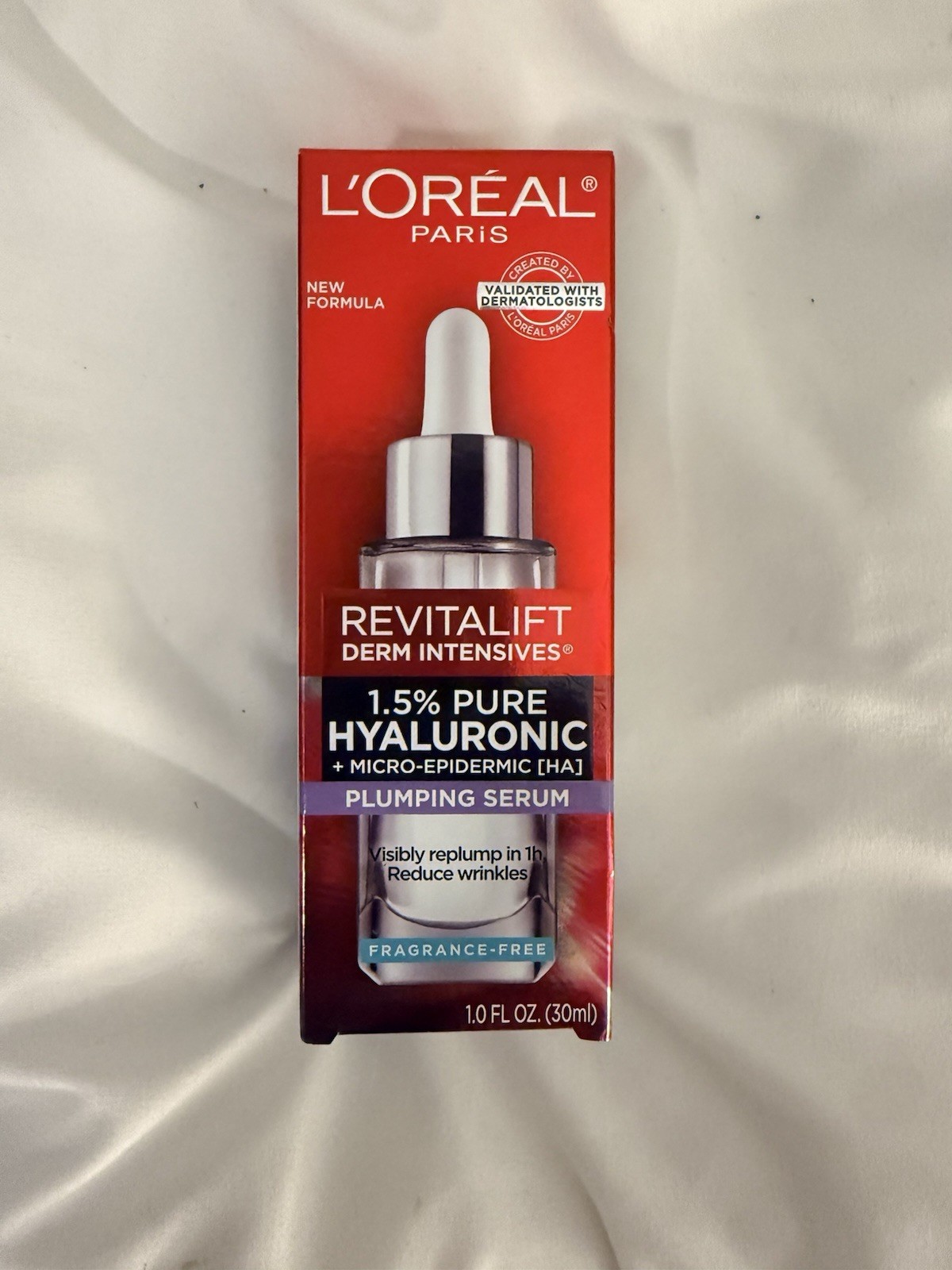 L’Oreal Revitalift Derm Intensives 1.5% Pure Hyaluronic Plumping Serum 1.0oz NIB