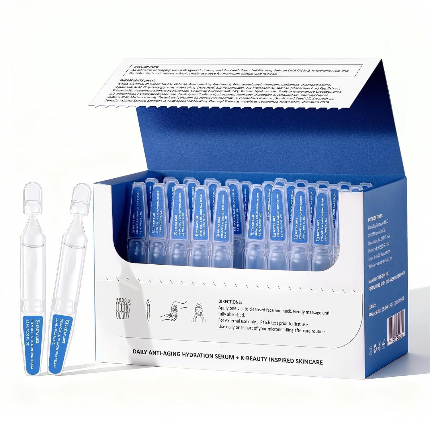Stem Cell & Salmon DNA PDRN Serum – Microneedling Aftercare Anti-A
