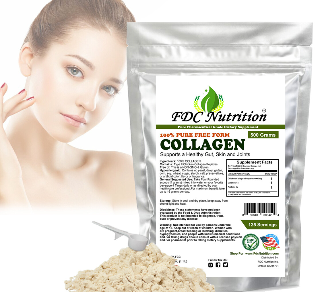 Premium Collagen Peptides 100% POWDER US PHARMACEUTICAL GRADE Non GMO All Size