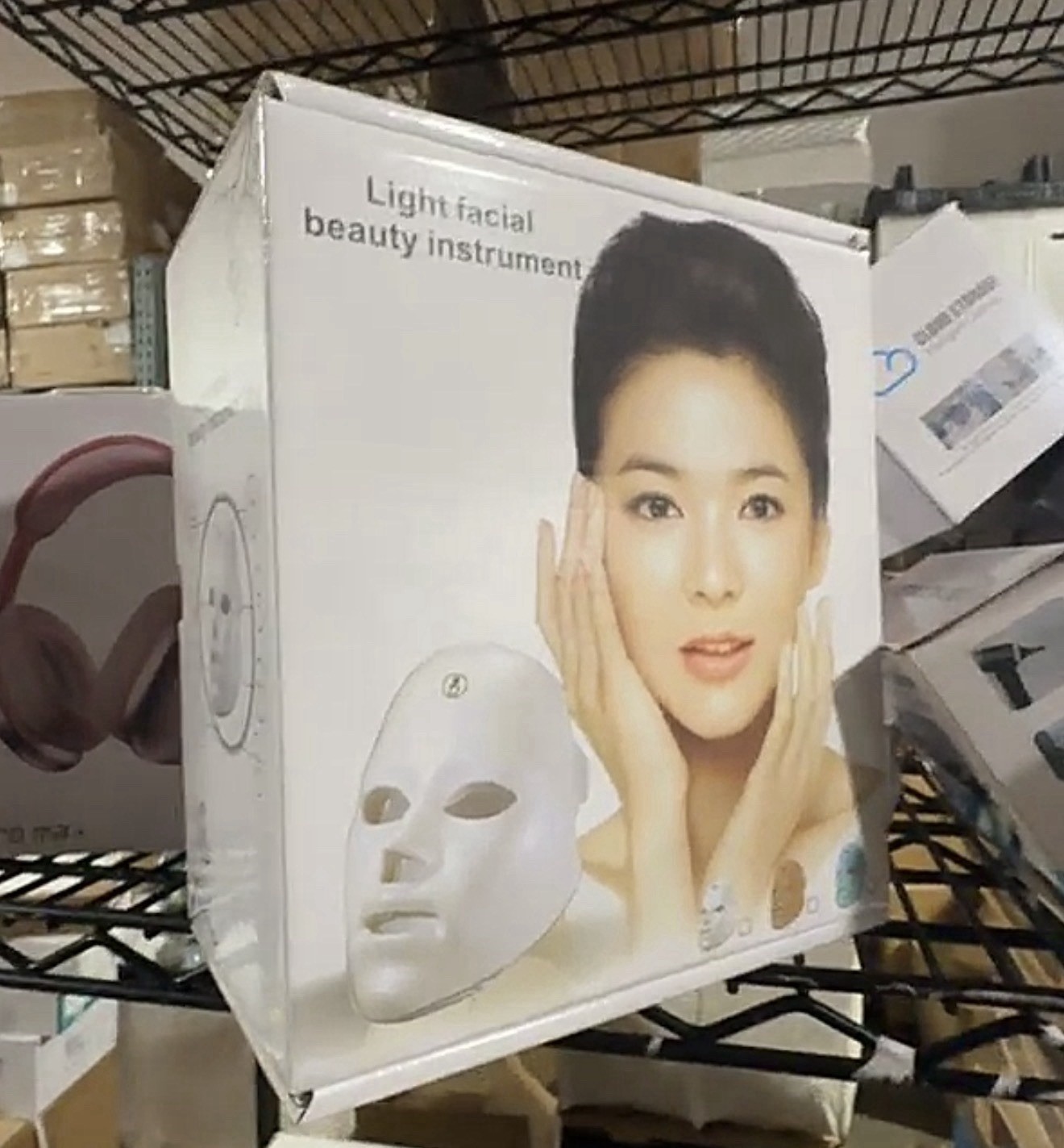 7-Color Red Light Facial MaskRejuvenate your skin at home with this portable,