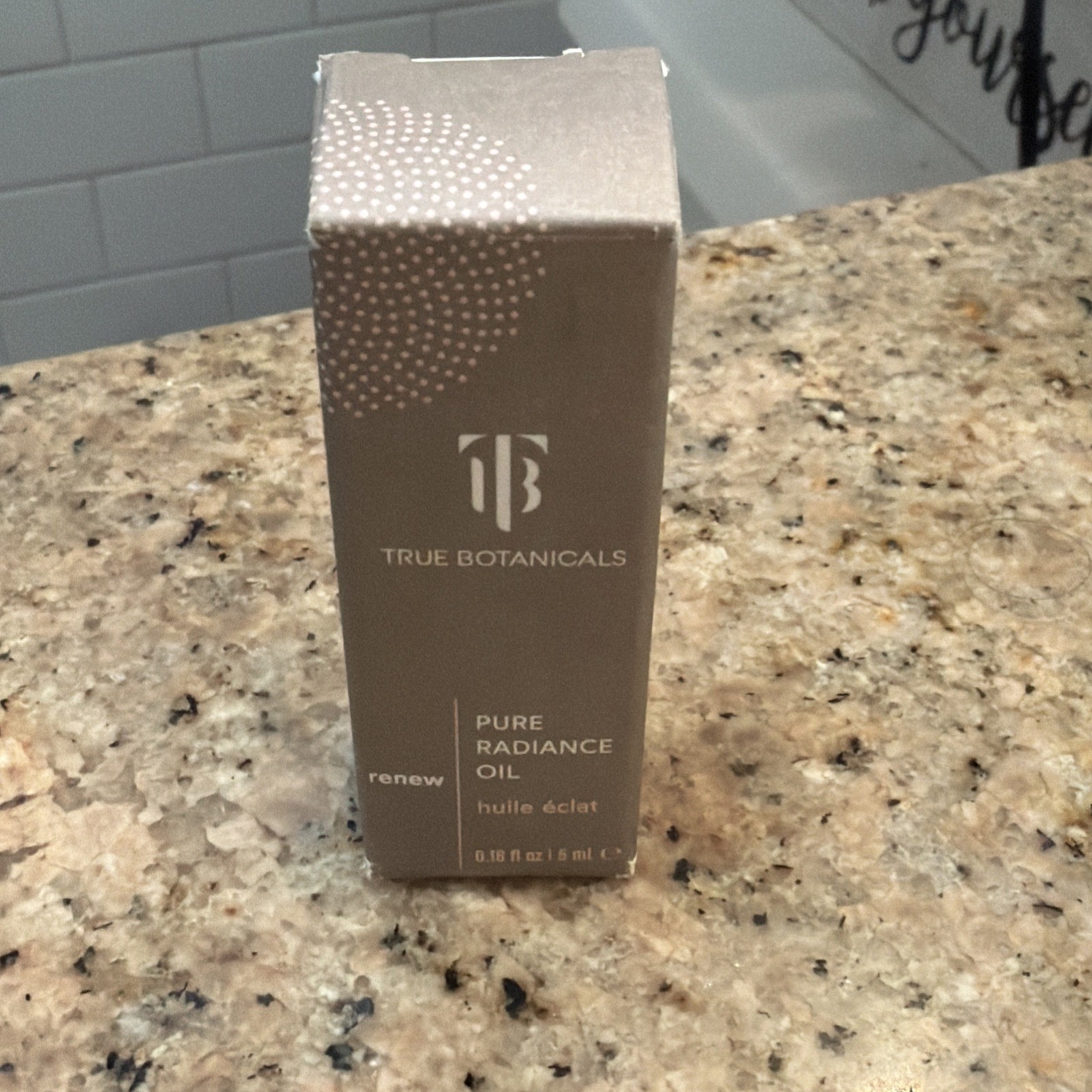 True Botanicals Renew Pure Radiance Face Oil 0.34oz Natural Skincare Travel Size