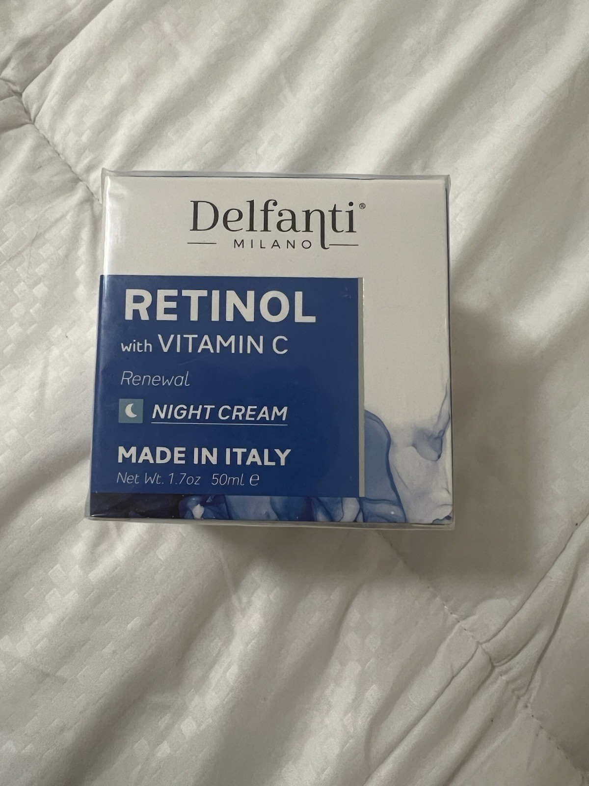Delfanti Milano Retinol Night Cream with Vitamin C 1.7 oz Anti Aging Renewal
