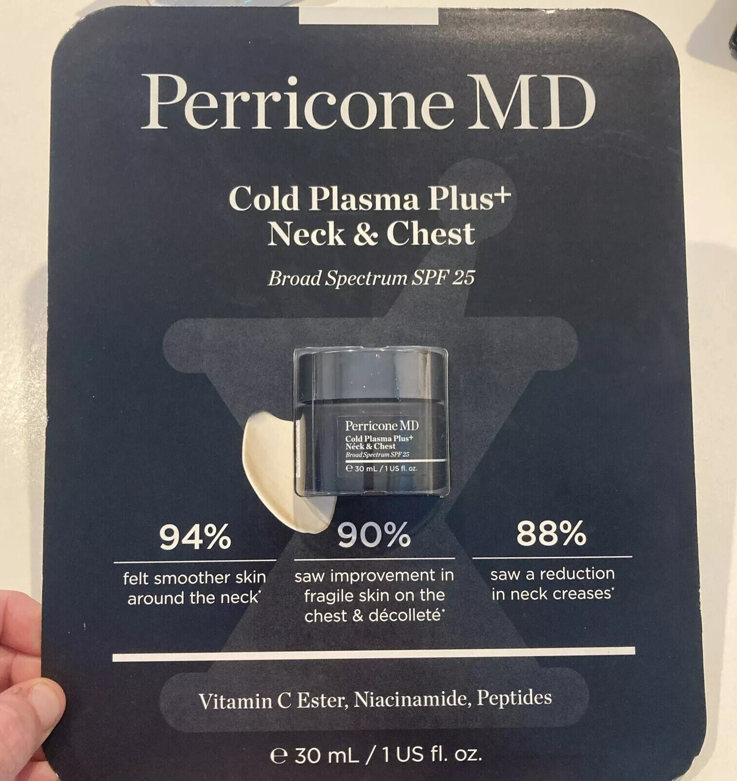 NEW Perricone MD Cold Plasma Plus+ Neck & Chest Broad Spectrum SPF 25 AUTHENTIC*