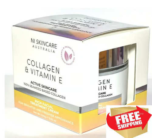 NI Skincare Australia Collagen & Vitamin E Rich Face Cream Fresh & Bright 3.52oz