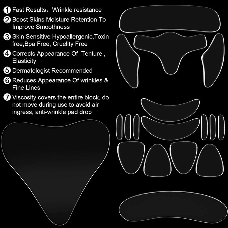 11/16pcs Silicone Face Eye Forehead Anti Wrinkle Patch Facial Lifting PadDLUKJHJ