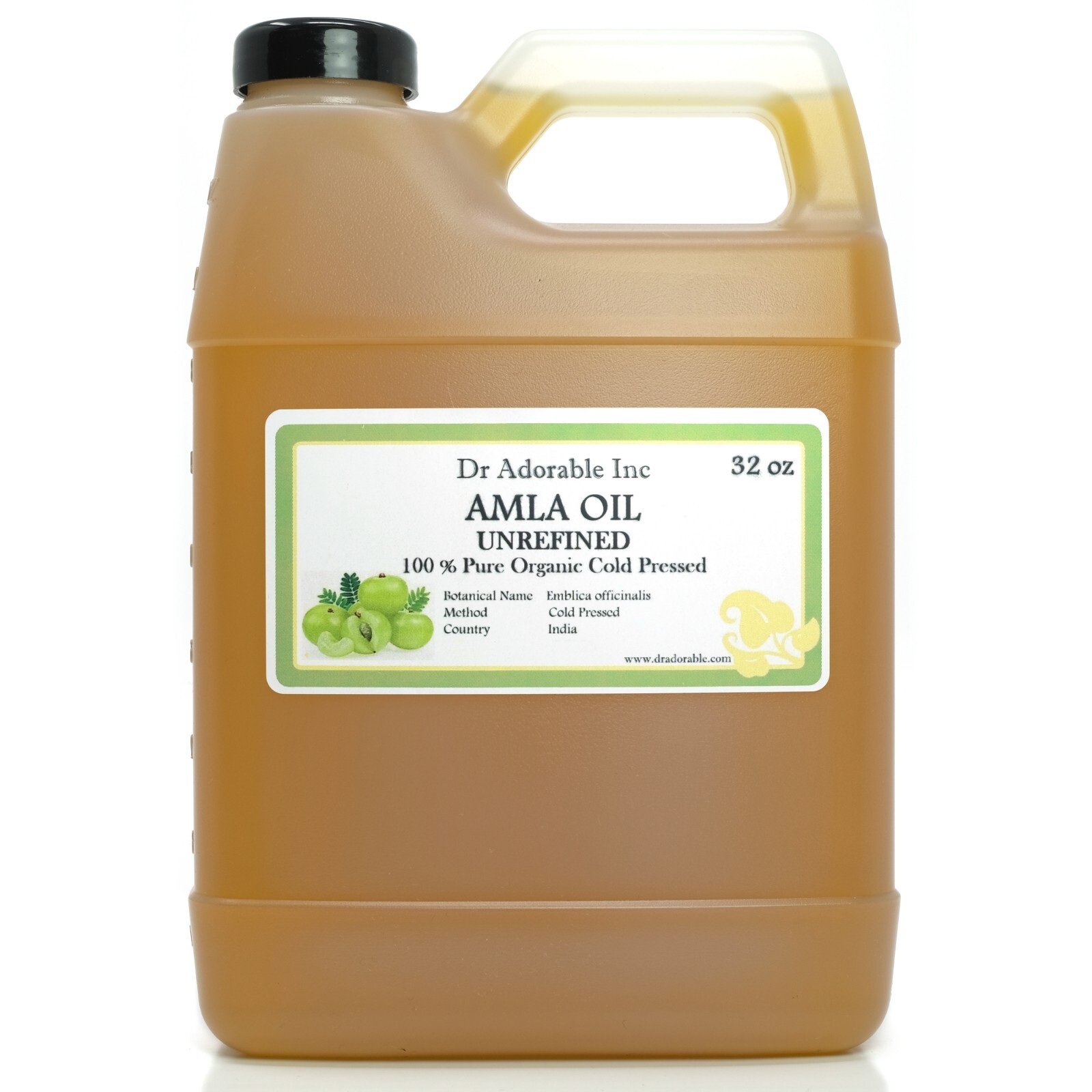 32 OZ AMLA OIL Unrefined Virgin Indian Gooseberry Hair Growth Skin Anti Aging