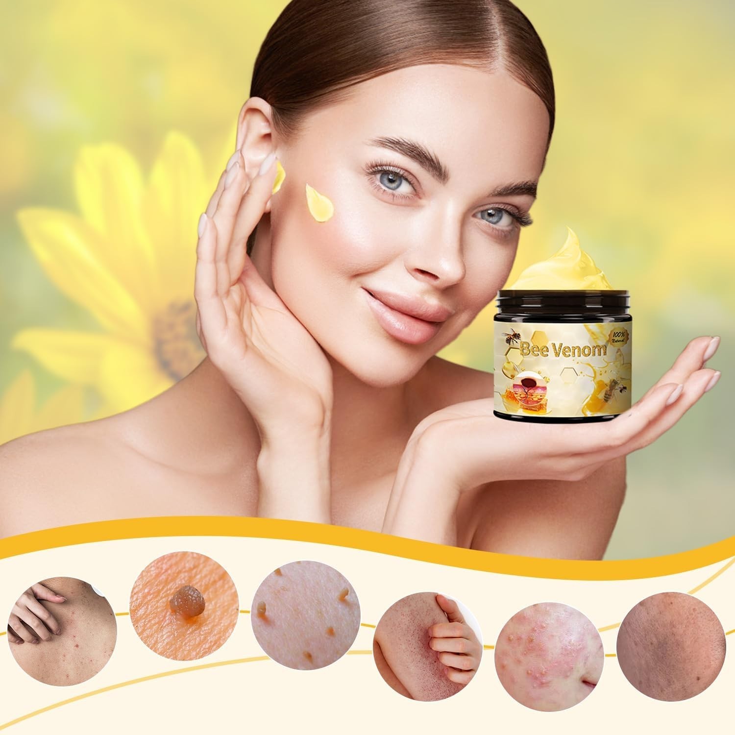 Bee Venom Repair Cream for All Skin Types – Effective Moisture Infusion, 2 Jars