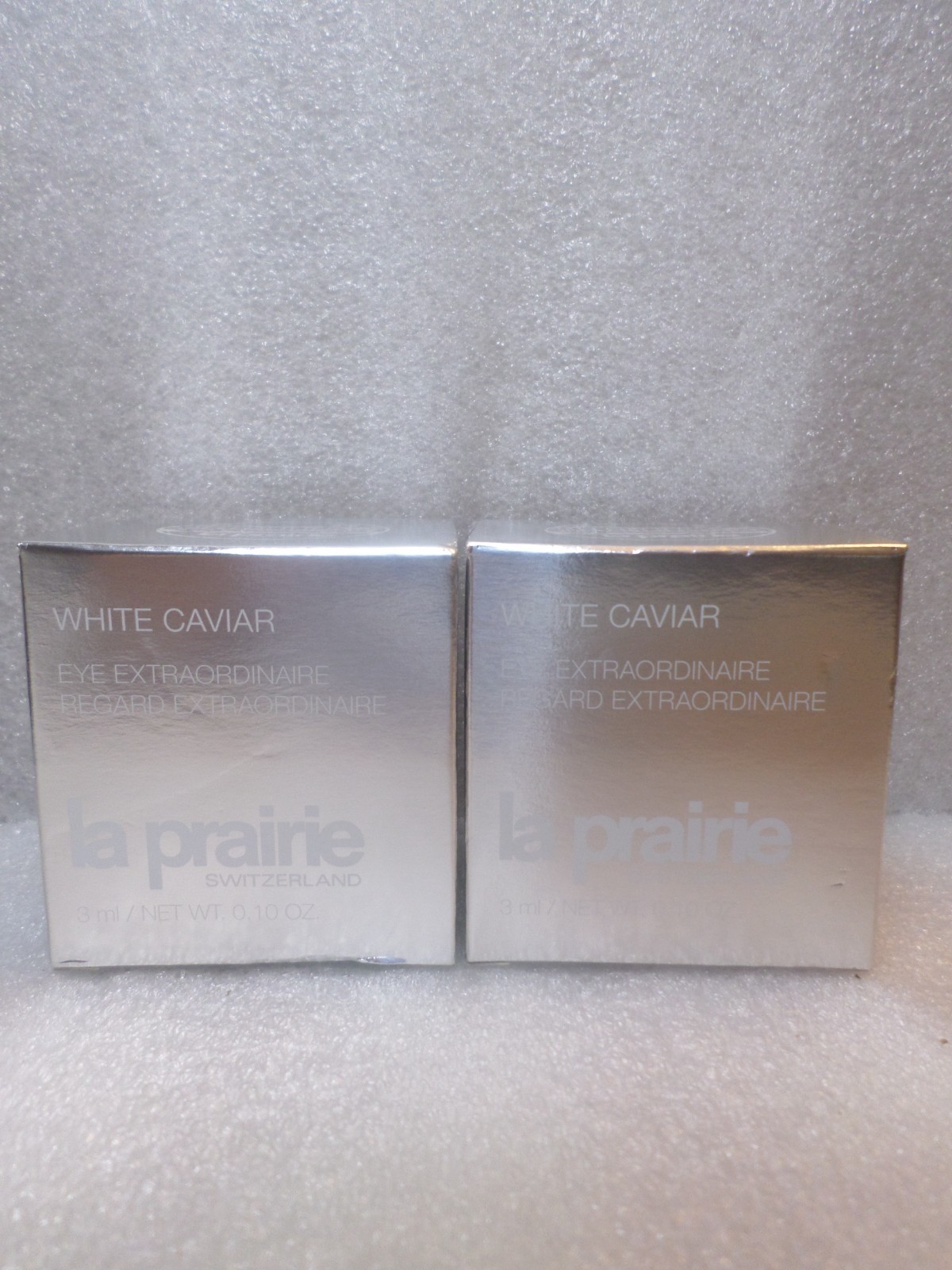 La Prairie White Caviar Eye Extraordinaire Regard Eye Cream 0.1 oz X 2New in Box