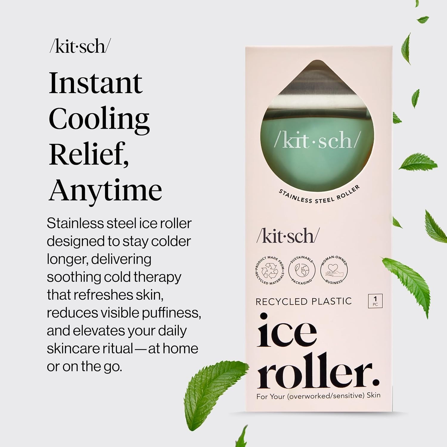Ice Roller for Face – Stainless Steel Ice Face Roller to Reduce Puffiness, Re…