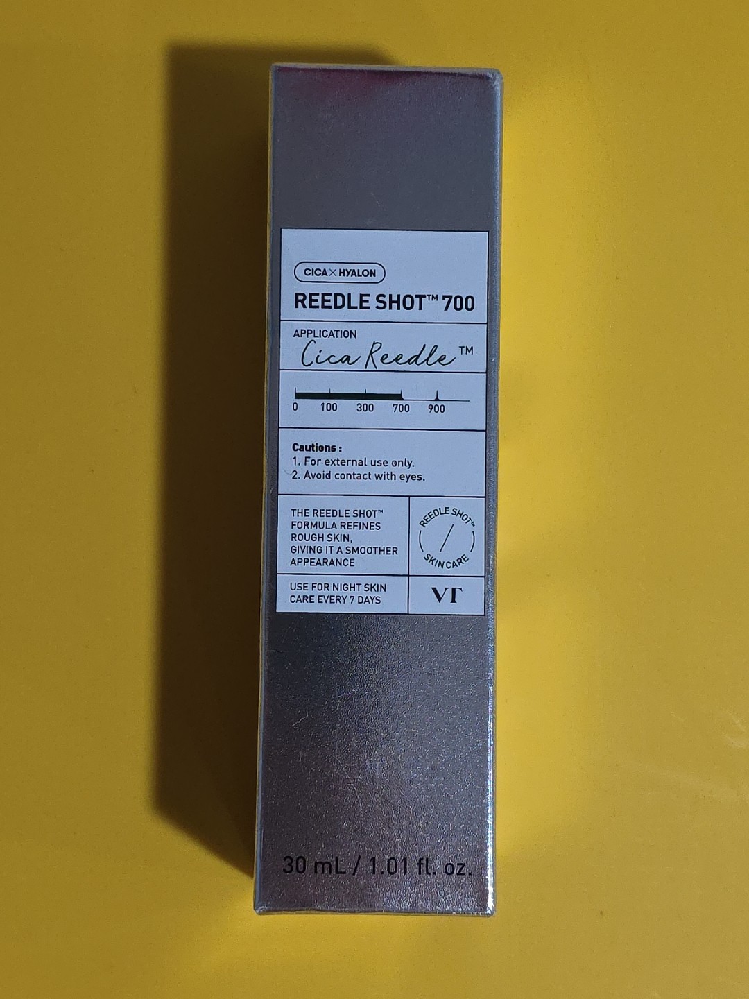 VT Cosmetics CICA Reedle Shot 700 Microneedling Spot Treatment Serum 1oz Ex 7/27