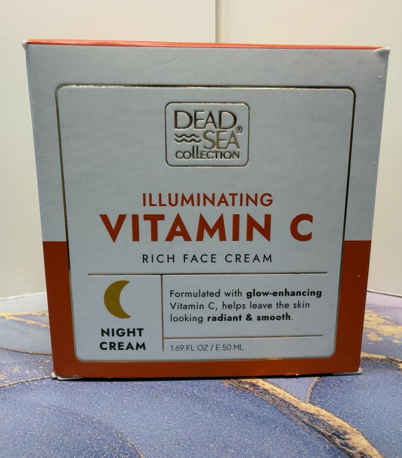 Dead Sea Collection Illuminating Vitamin C Rich Face Night Cream 1.69 fl oz NEW