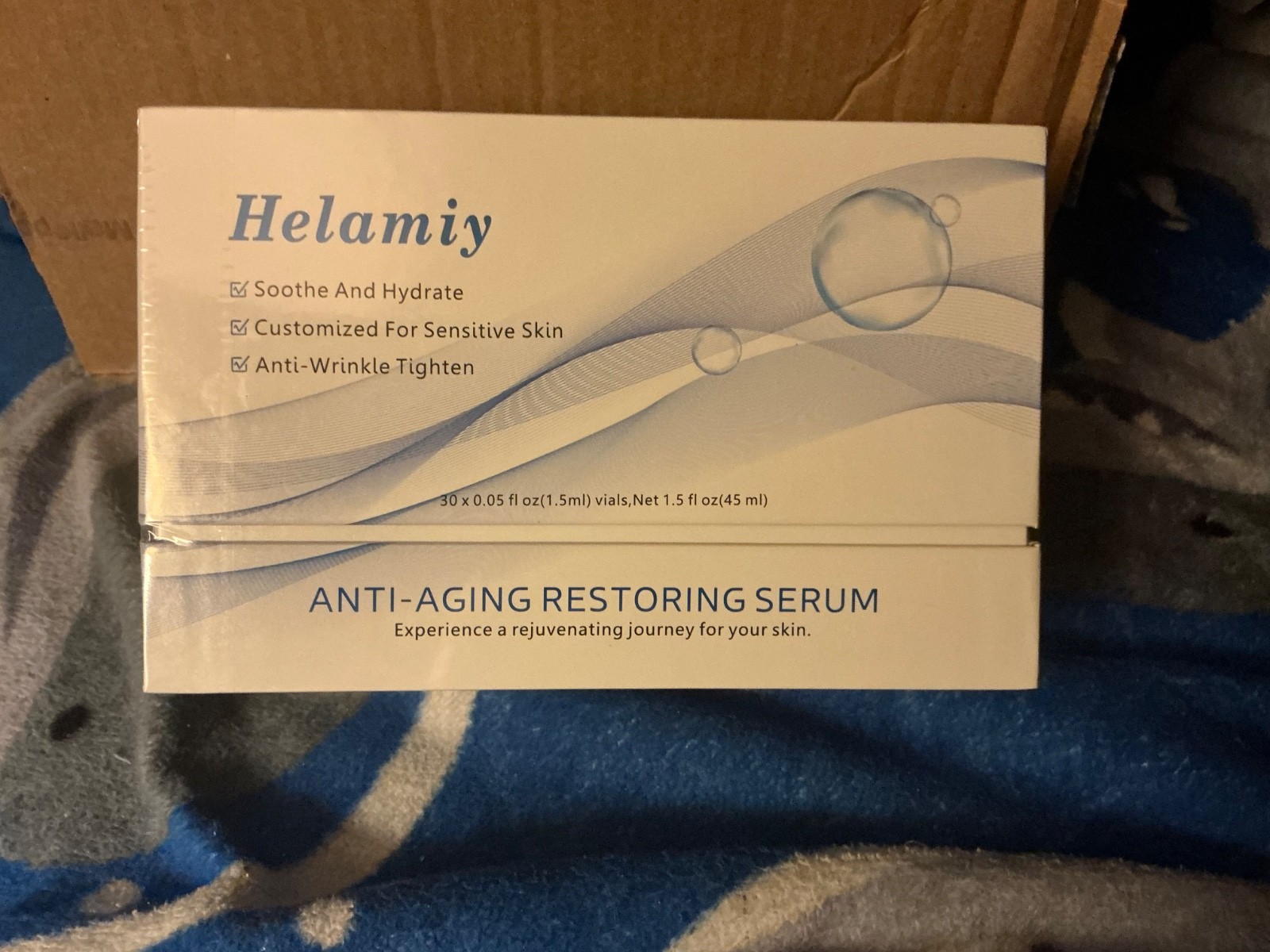 NEW SEALED Helamiy Anti-Aging Restoring Serum 30 Vials Collagen Boost NIB