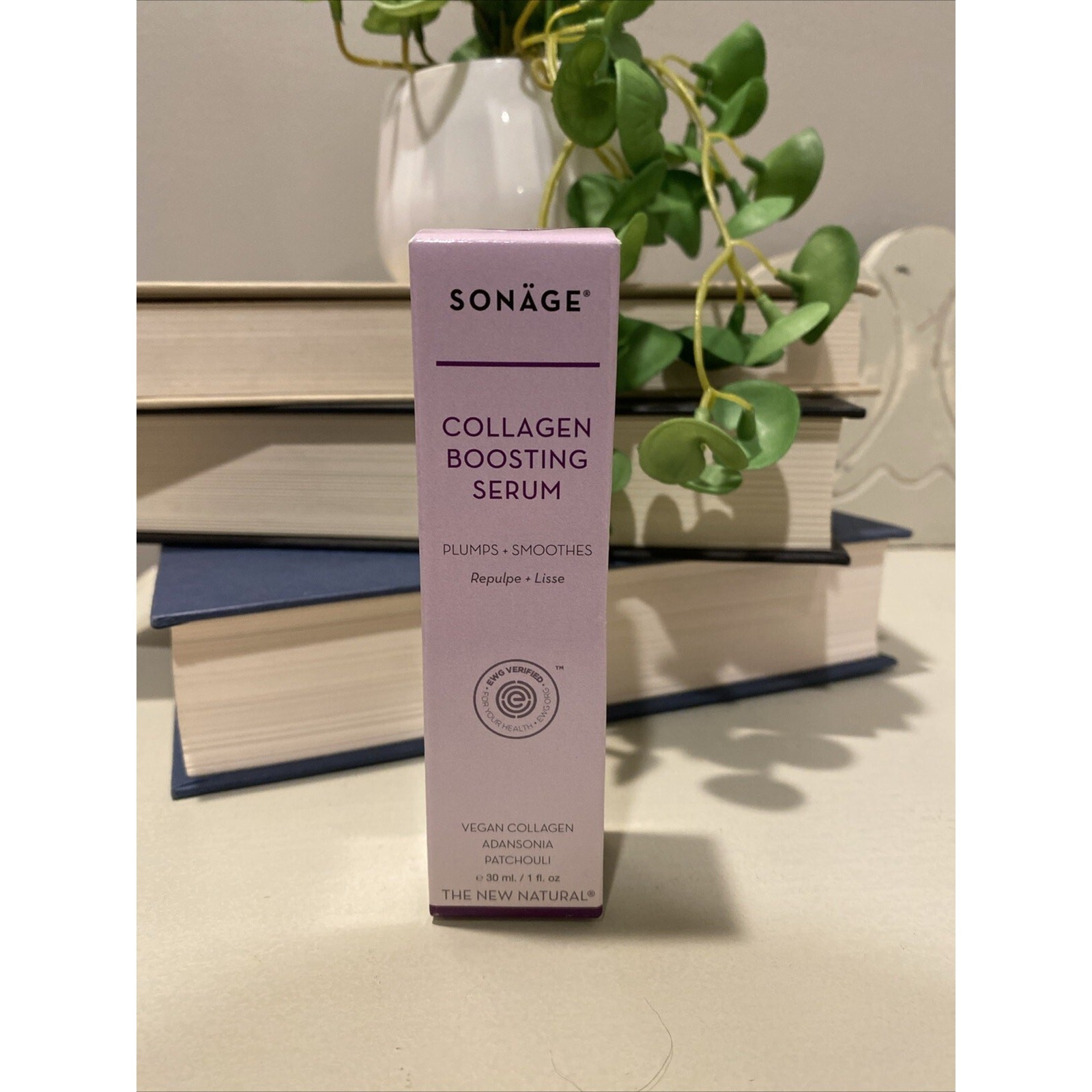 Sonage Collagen Boosting Serum 1oz Vegan Anti Aging Plumping Smoothing NEW