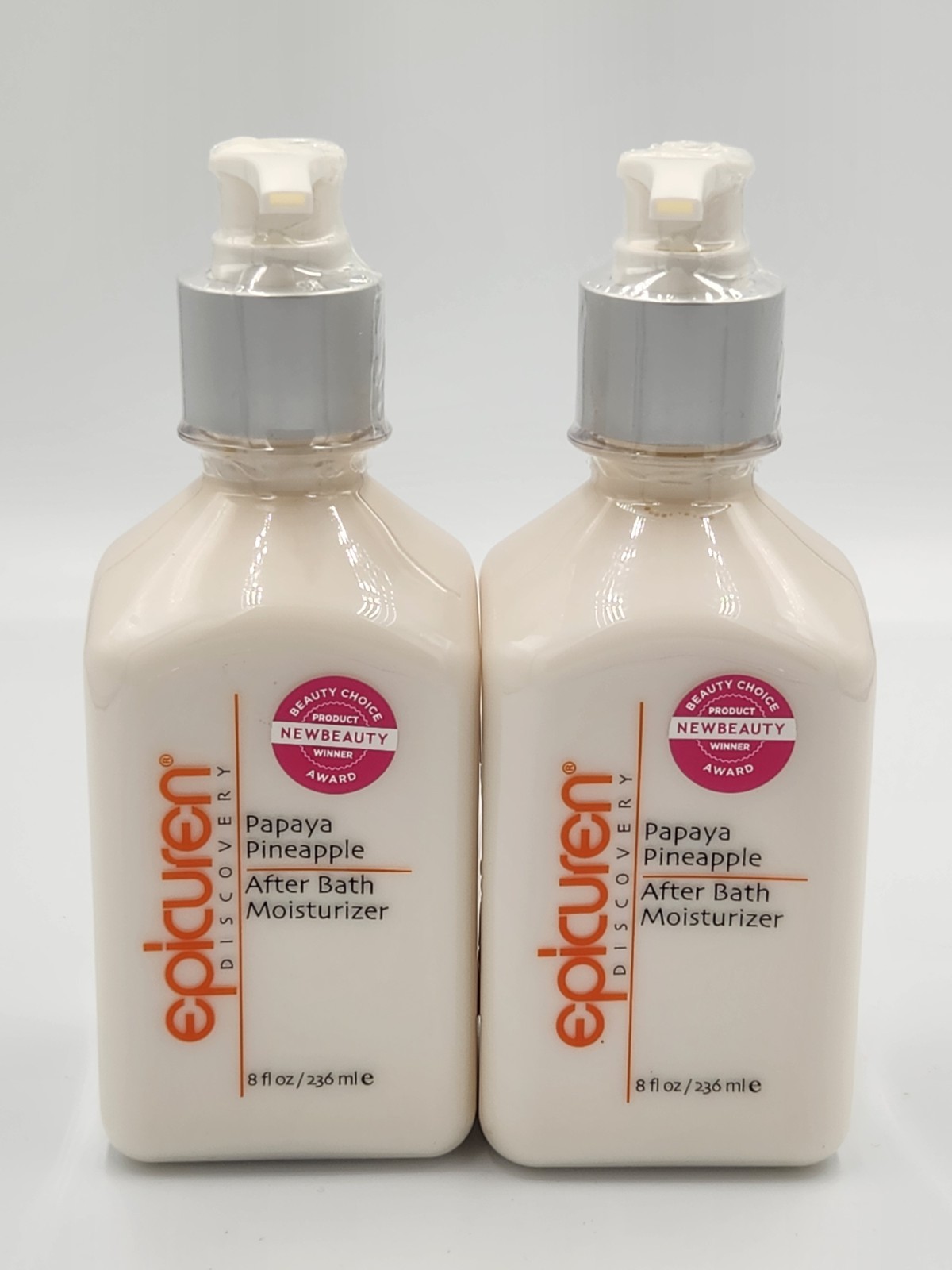 2 Epicuren Papaya Pineapple After Bath Moisturizer 8 fl oz / 236 ml NEW