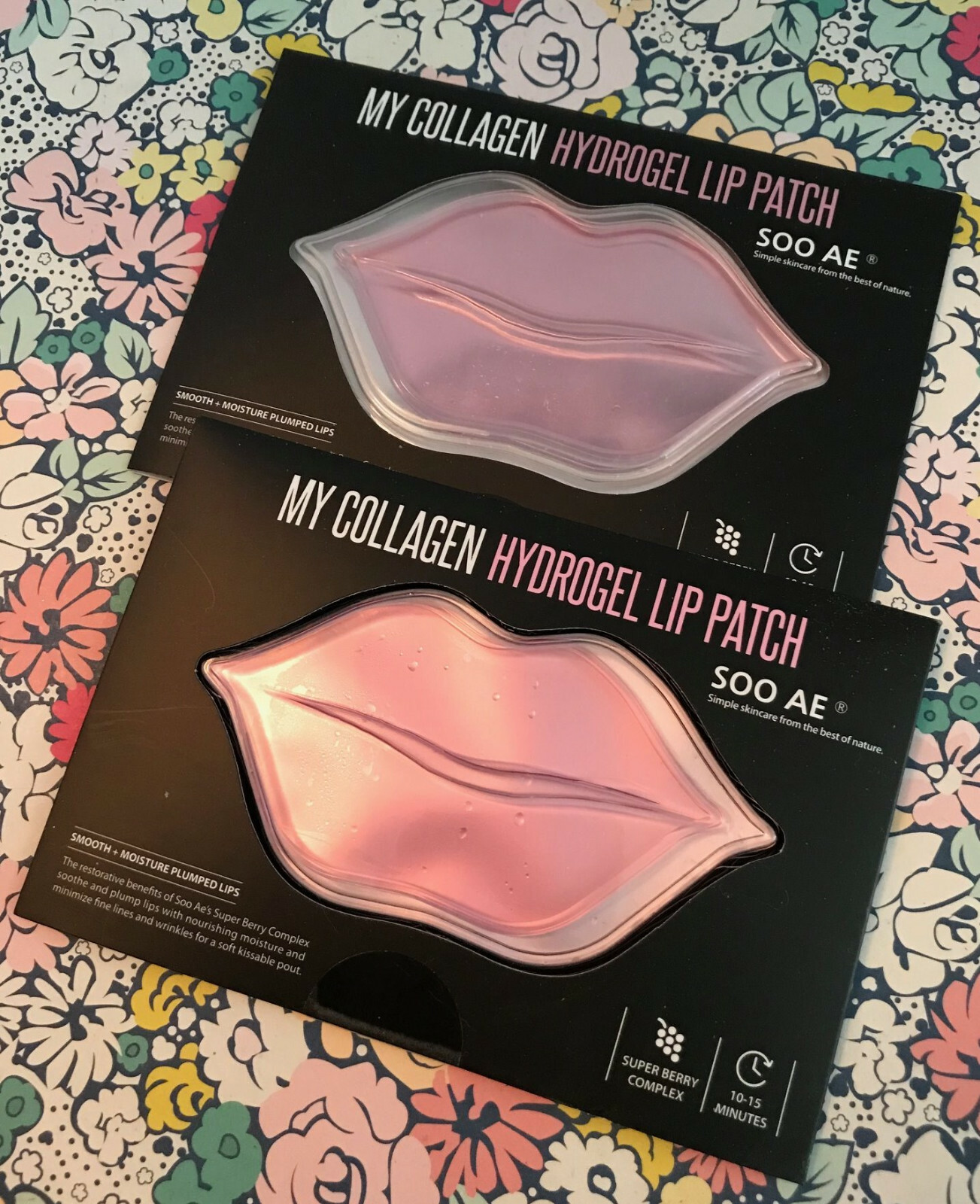 LOT OF 2 DK COSMETICS MY COLLAGEN HYDROGEL SUPER BERRY LIP PATCH SOO AE