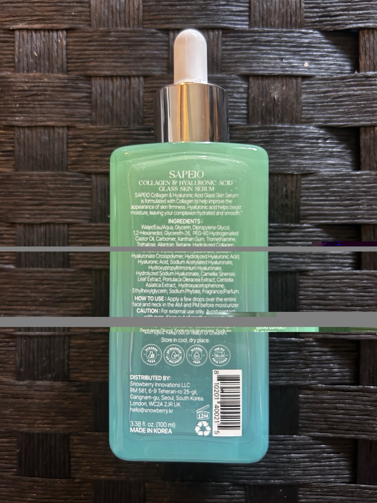 Merle Roberts Collagen Lifting Face Serum 4 oz Glass Bottle